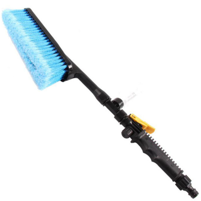 Car Cleaning Brush Tools Car Wash Brush Retractable Long Handle Water Flow Detector Foam Bottle Cleaning