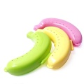 Qualified Cute 3 Colors Portable Fruit Banana Protector Box Holder Case Lunch Container Storage Box for Kids Protect Fruit Case
