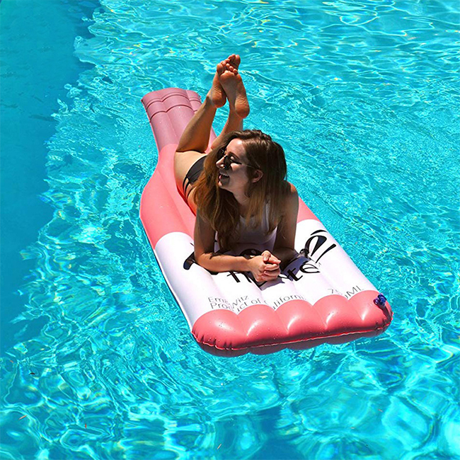 Inflatable Wine Bottle Pool Float Giant Inflatable Champagne 3