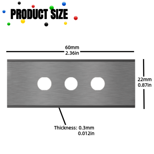 Three Holes Long Double Edge Blade Supplier, Supply Various Three Holes Long Double Edge Blade of High Quality