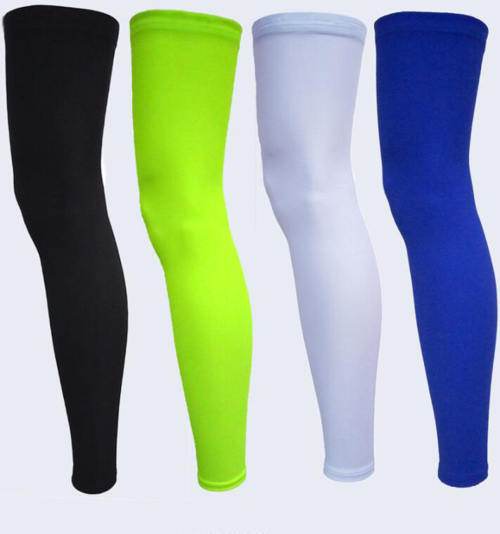 Quick Dry Elastic Lycra Basketball Cycling Leg Warmers Road Bike Calf Thigh Compression Knee Pads Soccer Climb Running Sleeve