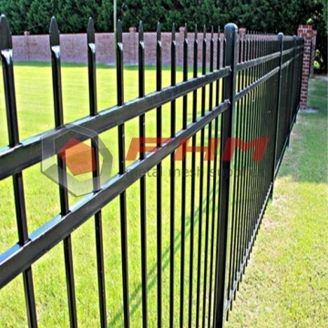 Black Decorative Security Steel Picket Palisade Fence China