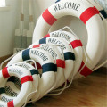 Lifebuoy Ring Boat Sea Life Buoy Hanging On The Ship's Mediterraneo Style Home Welcome Aboard Decoration Wall