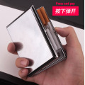 Jinxuan 20-piece rechargeable cigarette case lighter flip cover 20-piece cigarette case USB lighter windproof