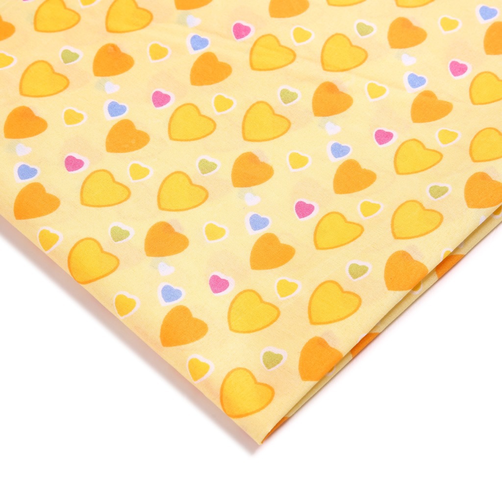 David accessories 50*145CM heart Valentine's Day patchwork 100% Polyester fabric for Tissue home textile for Sewing Doll,c3210
