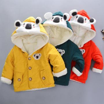 Boys Down Coats Cotton Koala Winter Jacket For Boy's Jacket Kids Candy Color Keep Warm Outerwear Coat Children Clothes