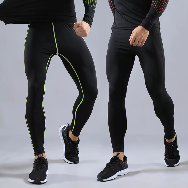 Compression pants running shoes men's football training pants sports fitness men's leggings jogging pants fitness sportswear