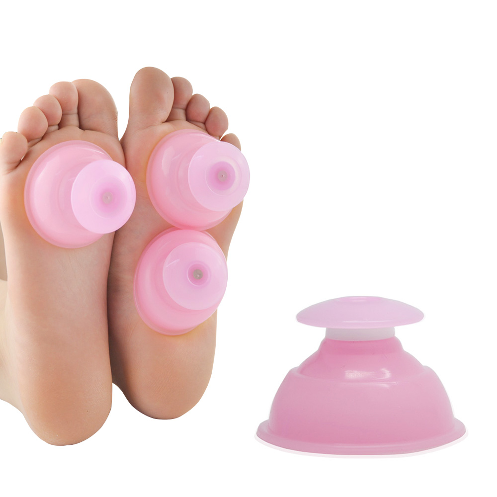 Moisture Absorber Anti Cellulite Vacuum Cupping Cup Silicone Family Facial Body Massage Therapy Vacuum Body Cupping Cup Set C833