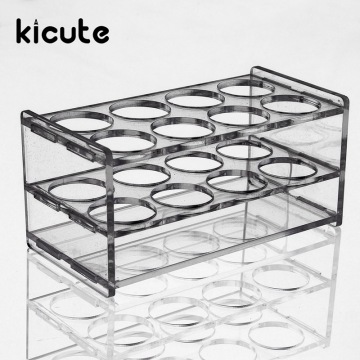 Kicute New 8 Holes Plastic Test Tube Rack Testing Tubes Holder Storage Stand Test Tube Stand Shelf Lab School SupplY 145*70*70mm