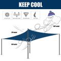 Sunshade Net 3x3x3M Triangle Grey/Beige/Blue Sun Shade Sail Canopy UV Block Awning For Outdoor Patio Garden Backyard Tents