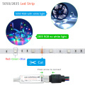 5M 10M 15M LED Strip Light RGB 2835 5050 Waterproof DC12V 60 Leds / M Flexible Diode Ribbon Bluetooth Controller Home Decoration