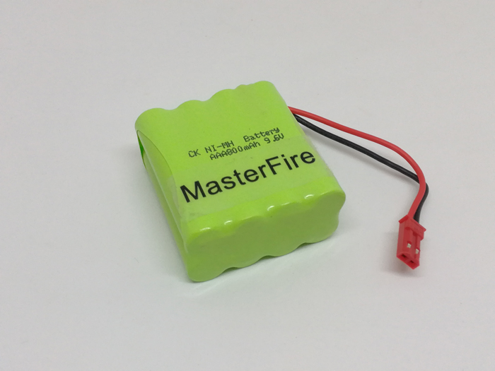 MasterFire New Original Ni-MH AAA 9.6V 800mAh Ni-MH Battery Rechargeable Batteries Pack With JST Plugs