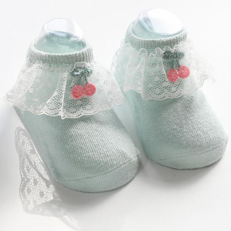 2020 New lace non-slip baby socks girls baby foot sock