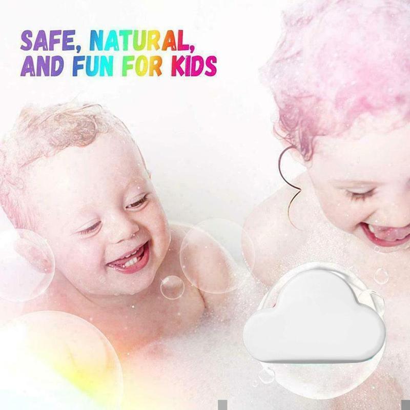 New arrival Natural Skin Care Cloud Rainbow Bath Salt Moisturizing Essential Ball Bombs Bath Bath Exfoliating Bubble Suppli P4D6