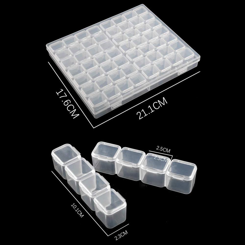 Diamond Painting Box Tool Accessories ! Daimond transparent plastic Organizer storage box, Storage Case jewelry Storage Box Gift