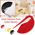 Mini Letter Opener 10Pcs/Lot Plastic Letter Mail Envelope Opener Safety Paper Guarded Cutter Blade Office Equipment Random Color