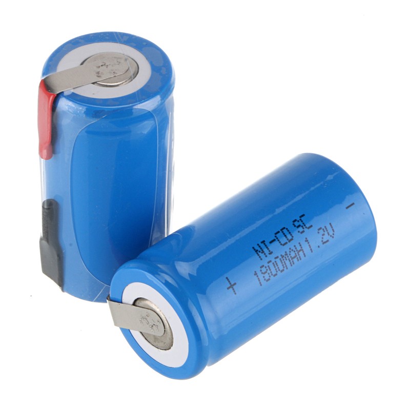 10Pcs SC Rechargeable NI-CD Battery Sub C SC Rechargeable Battery 1.2V 1800mAh NI-CD Batteries With PCB Electronic Accessories