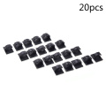 20pcs Self-adhesive Car Cable Clips Cable Winder Drop Wire Tie Organizer Management Desk Wall Cord Clamps Fixer Fastener Holder