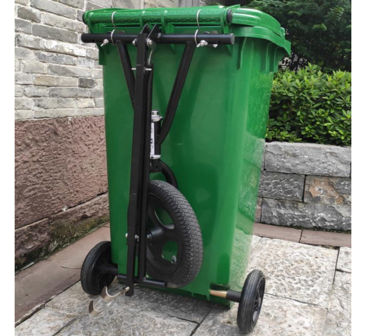 Wheelie Bin Helper Trash Cart Waste Bin Trailer 9