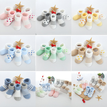 Warm Winter Terry Baby Socks Cute Cartoon Newborn Toddler Socks Soft Cotton High Quality Thicken Infant Baby Girls Boys Socks