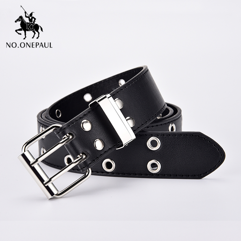 NO.ONEPAUL 2020 women's belt jeans decorative belt chain luxury brand female new punk style fashion buckle