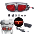 E Bike LED Lamp 6V Headlight Taillight For Bafang Mid Drive Motor Rear Light Brake Light Electric bicycle parts Accessories