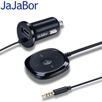 JaJaBor BC20 Bluetooth Car Kit Handsfree Speakerphone Bluetooth 2.1 with 5V 2.1A USB Car Charger for Mobile Smartphone