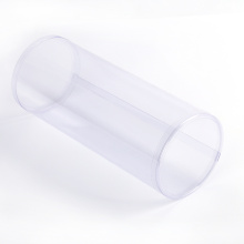 customize Clear plastic cylinder packaging container with lid and transparent plastic tube