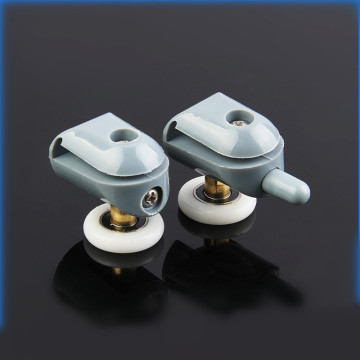 2pcs 25mm pop and up shower room pulley wheels, brass shower bearing rollers for shower cabin accessories