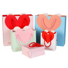 With Heart Shaped Gift Hand Held Paper Bag