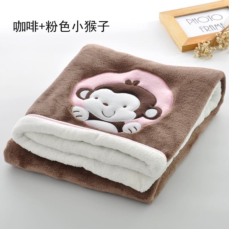 Baby Coral Fleece Blanket Infant Bebe Swaddling Wrap Thicken Lamb Multi-Function Blankets Newborn Baby Bedding Blankets 76*102CM