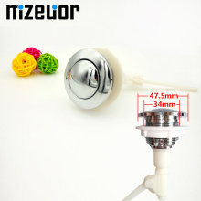 Water Saving toilet Single Press Tank button Vintage Universal Round Push Switch Rod Toilet Button