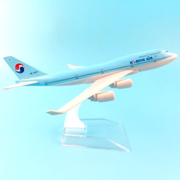 16CM KOREAN AIR 747 METAL ALLOY MODEL PLANE AIRCRAFT MODEL TOYS AIRPLANE COLLECTION GIFT CHILDREN TOYS