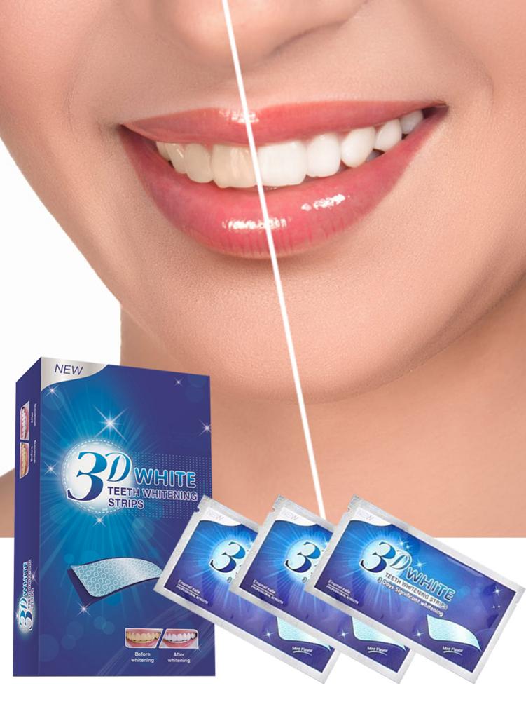 7/14 Pairs Teeth Whitening Strips Oral 3D Teeth Whitening Strips Stain Removal Tooth Bleaching Whitening Repairing Teeth Care