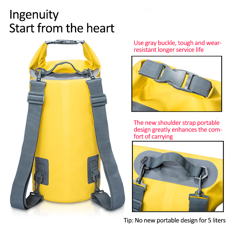 5L/15L/30L Waterproof Backpack Bags Storage Dry Sack Bag For Canoe Kayak Rafting Outdoor Sport Swimming Bags Travel Bag Backpack