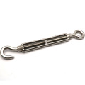 M4 M5 M6 M8 M10 M12 M16 M18 M20 304 Stainless Steel Flower Basket Screws Rotate Chain Wire Rope Tensioner Hook Eye Turnbuckle