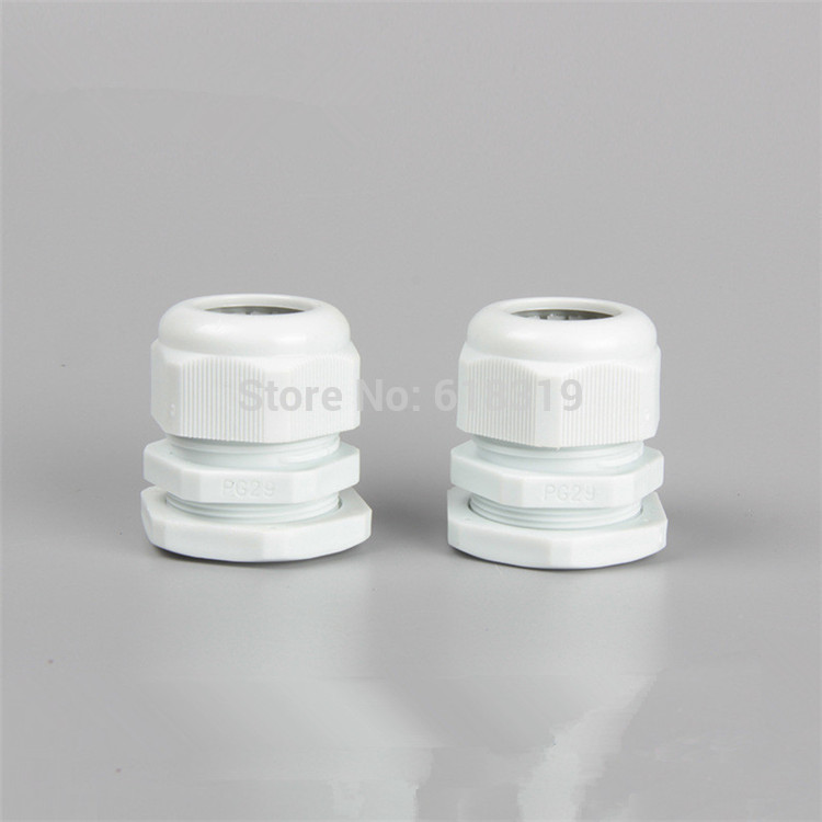 200pcs/lot PG11 Cable Gland IP68 Waterproof Connector Diameter 3-6.5mm Nylon Plastic Wire Glands