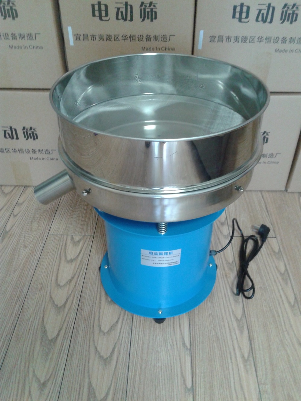 Food sieve machin Small vibrating screen, electric screen electric shock sieve electrostatic powder screening machine 40cm