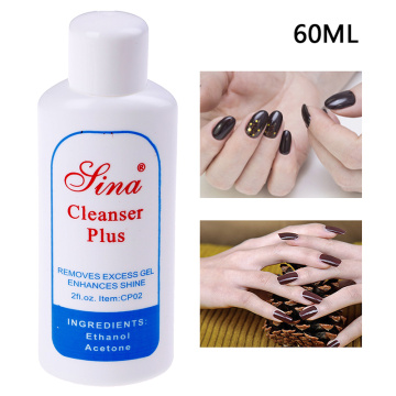 UV Gel Polish Excess Remover 60ML Cleanser Plus Liquid Surface Sticky Layer Residue Nail Art Acrylic Clean Degreaser For Nail