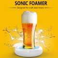 Beer Bubbler Household Supersonic Foaming Machine Portable Beer Foam Maker Sonic Foamer for Ice Beer Camping Beer