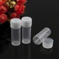 Kicute 50Pcs 5g Transparent Volume Plastic Sample Bottle 5ML Small Bottle Vial Home Storage Container Lab Sample Collection