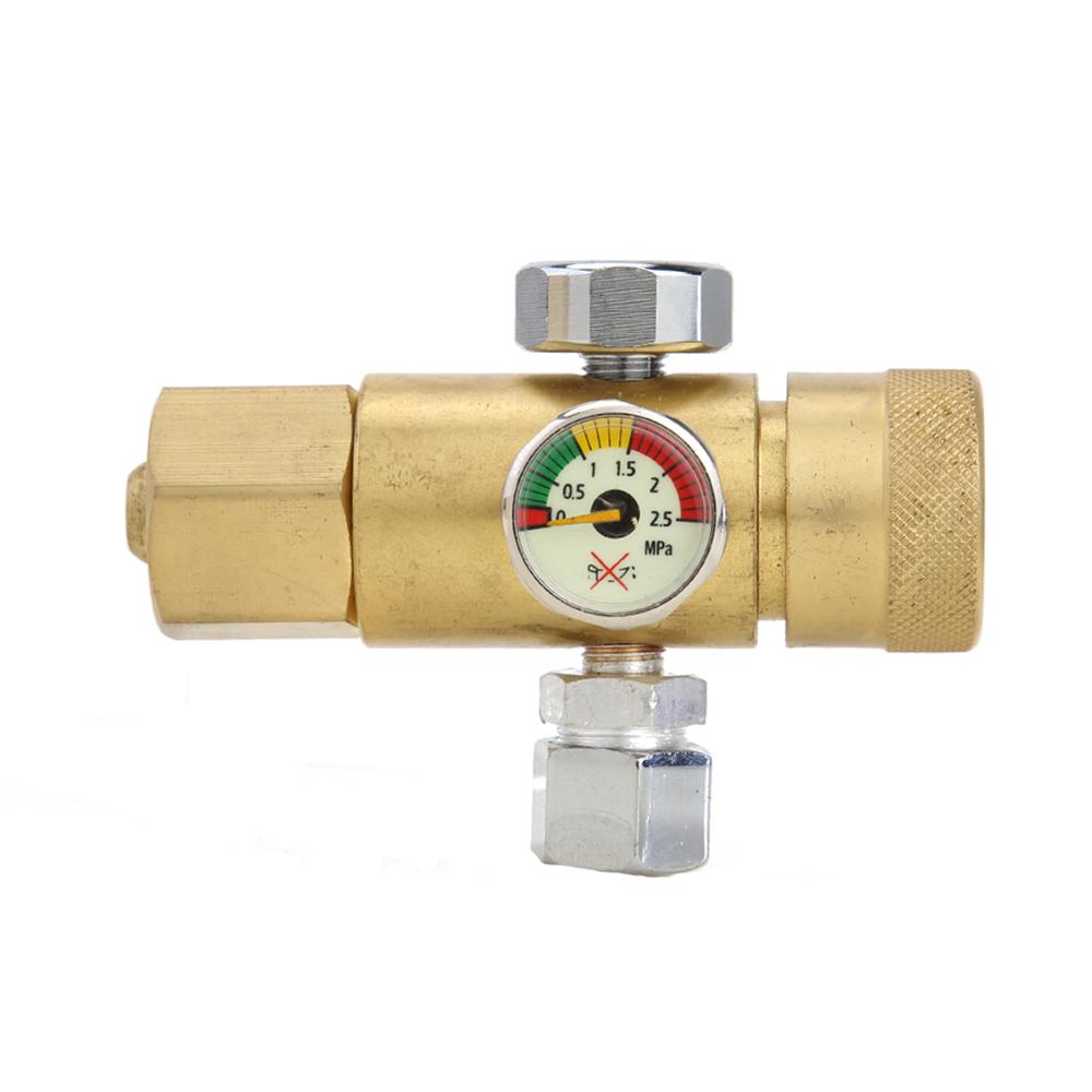 Air Compressor Pressure Regulator 0.4-25MPa Oxygen Gas Pressure Reducer Air Flow Regulator Gauge Meter Gas Measuring Tools