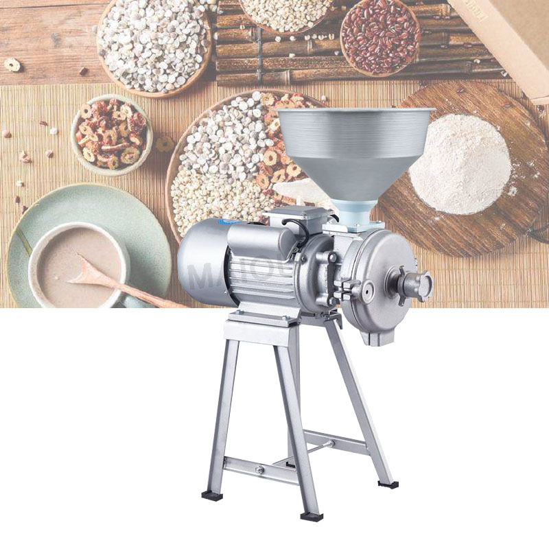 Peanut butter machine Dry wet Refiner Commercial Grain beans grinder for tofu, Tahini, chili sauce,corn flour, etc. 220V 1.5kw