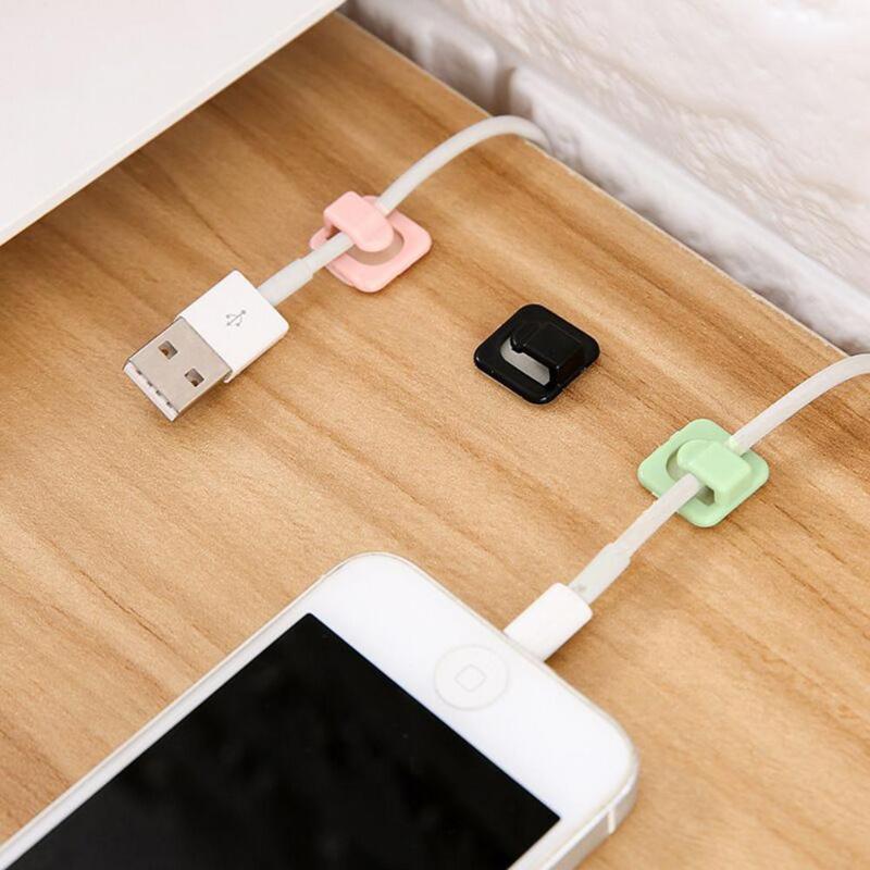 18pcs Self-adhesive Wire Fixed Clips Network Cables USB Line Holder Clamp Solid Line Clamp Fixed Wire Cable Clip Holder