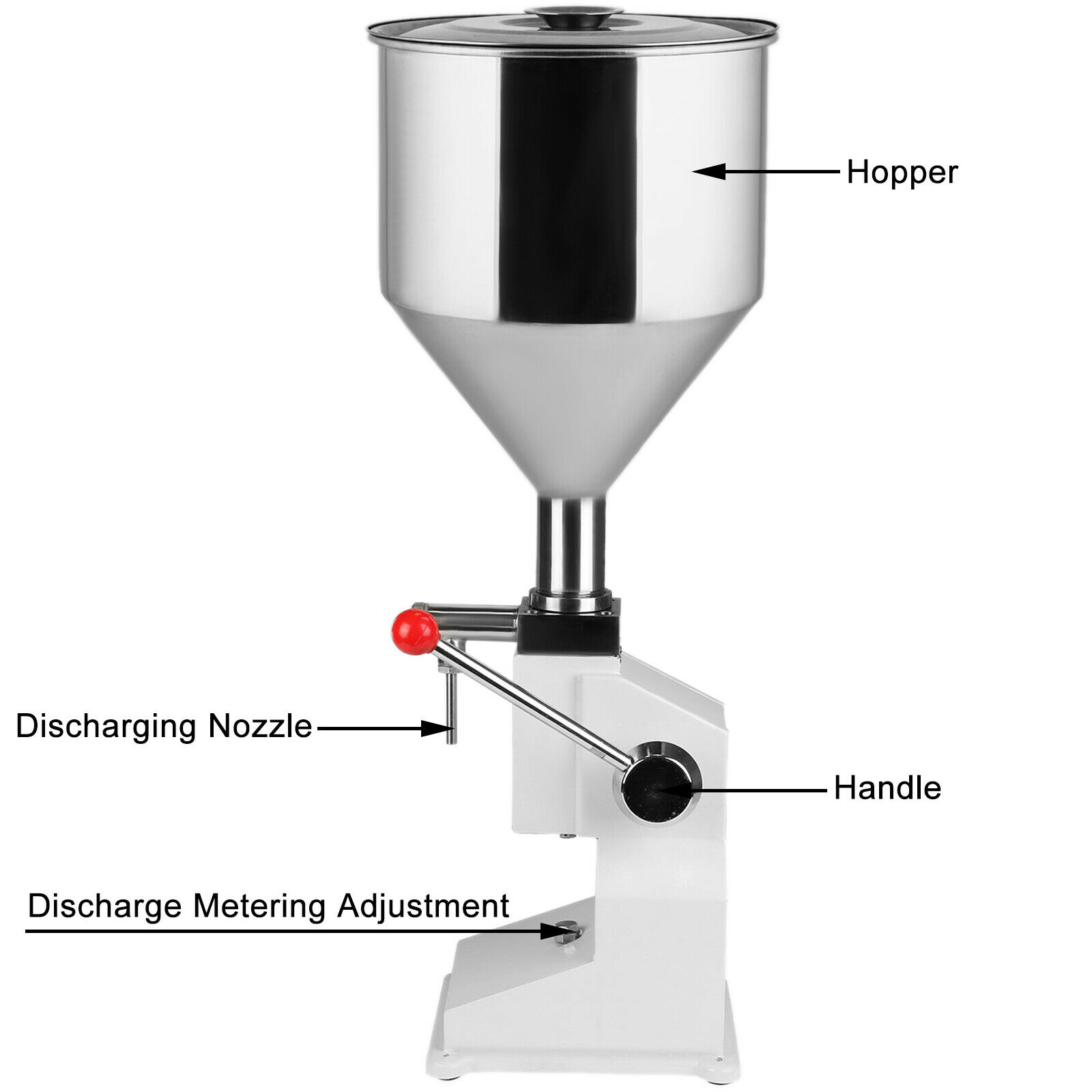 A03 Manual Liquid Paste Filling Machine 5~50ml Liquid Filling Machine