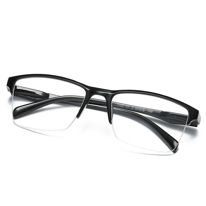 seemfly Half Frame Reading Glasses Presbyopic Eyewear Male Female Far Sight Eyeglasses With Strength +50 +75 +100 To +400