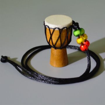 5pcs Mini Jambe Drummer Individuality Djembe Pendant Percussion Musical Instrument Necklace African Hand Drum Accessories Toy