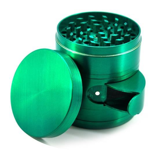 High Quality 63mm Zinc Metal Spice Tobacco Herb Grinder for Smoker As Smoking Accessory 4 Parts Crusher