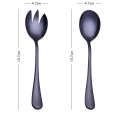 2pcs salad spoon fork set stainless steel cutlery set Serving Spoon Set Colorful Unique Spoons Holiday gift