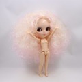 ICY DBS Blyth Doll 1/6 bjd pink mix yellow hair natural skin joint body shiny face 30cm nude doll